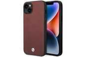 Mobiel - Covers & Cases - BMW BMHCP14S22RFGR iPhone 14 6.1" Burgundy/burgundy Leather Diamond Pattern - 3666339066482