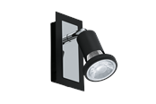 Lampen - EGLO SARRIA spot zwart/chroom - 94963