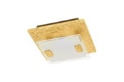 Lampen - EGLO VICARO 1 PLAFOND 2,5W 180LM GOUD/SATIJN - 97757