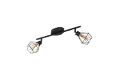 Lampen - EGLO ZAPATA 1 SPOT 2X300LM ZWART - 32766