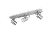Lampen - EGLO PRACETA SPOTRAIL 3L GRIJS/BS - 95743