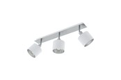 Lampen - EGLO VALBIANO SPOTRAIL 3XE14 BS/WIT - 97534
