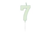 Speelgoed - Globos Cake candle 4.5cm Pastel Mint no. 7 - 1197