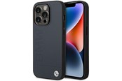 Mobiel - Covers & Cases - BMW BMHMP14XSLLNA iPhone 14 Pro Max 6.7" navy/navy hardcase Leather Hot Stamp MagSafe - 3666339089252