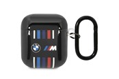Mobiel - Overige accessoires - BMW BMA222SWTK AirPods 1/2 cover black/black Multiple Colored Lines - 3666339089627