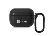 Mobiel - Overige accessoires - BMW BMAP22PVTK AirPods Pro cover black/black Leather Curved Line - 3666339089542