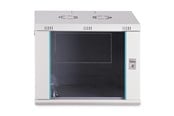 Rackkoffers - DIGITUS DN-37104 - 9U Wall-Mounted Cabinet | 600x450mm | Glass Door | Unmounted - DN-37104