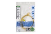Netwerk - kabel - Deltaco patch cable - 0.75 m - yellow - Geel - TP-6075Y-SLIM