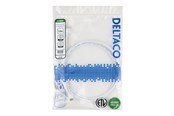 Netwerk - kabel - Deltaco patch cable - 1.5 m - white - Wit - TP-6105W-SLIM