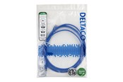 Netwerk - kabel - Deltaco patch cable - 2 m - blue - Blauw - TP-62B-SLIM