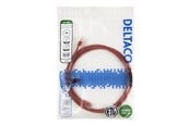Netwerk - kabel - Deltaco patch cable - 2 m - red - Rood - TP-62R-SLIM