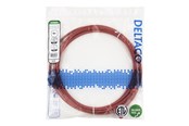 Netwerk - kabel - Deltaco patch cable - 5 m - red - Rood - TP-65R-SLIM