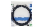Netwerk - kabel - Deltaco patch cable - 15 m - black - Zwart - TP-615S-SLIM