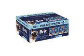 Katten - Brit Premium by Nature Delicate fillets in gravy Box - wet cat food - 48x85g - 8595602580316