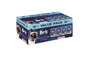 Katten - Brit Premium by Nature Delicate fillets in gravy Sterilised Box - wet cat food - 36x85g - 8595602580880