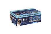 Katten - Brit Premium by Nature Delicate fillets in gravy Box - wet cat food - 36x85g - 8595602580873