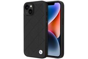 Mobiel - Covers & Cases - BMW BMHCP14S22RQDK iPhone 14 6.1" black/black Leather Quilted - 3666339066444
