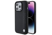 Mobiel - Covers & Cases - BMW Leather Textured & Stripe iPhone 15 Pro Max Case - Black - 3666339142810