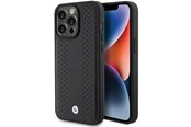 Mobiel - Covers & Cases - BMW Leather Diamond Pattern case for iPhone 15 Pro Max - black - 3666339142575