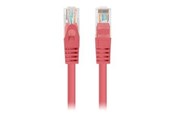 Netwerk - kabel - Lanberg patch cable - 1 m - red RAL 3017 - Rood - PCU5-20CC-0100-R