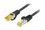 Netwerk - kabel - Lanberg patch cable - 2 m - black RAL 9004 - Zwart - PCF6A-10CU-0200-BK