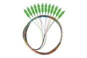 Netwerk - kabel - Lanberg pigtail - 2 m - multicolour - Zwart - FP-SCAP-SS21-1202-MC