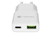 Mobiel - Adapters & Opladers - Natec Ribera power adapter - GaN slim - USB USB-C - 20 watt - NUC-2376