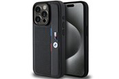 Mobiel - Covers & Cases - BMW Perforated Tricolor Line case for iPhone 15 Pro - black - 3666339234713