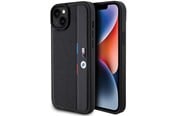 Mobiel - Covers & Cases - BMW Perforated Tricolor Line case for iPhone 15 Plus / 14 Plus - black - 3666339234706