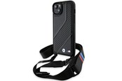Mobiel - Covers & Cases - BMW M Edition Carbon Stripe & Strap case for iPhone 15 / 14 / 13 - black - 3666339235413