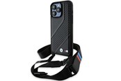 Mobiel - Covers & Cases - BMW M Edition Carbon Stripe & Strap case for iPhone 15 Pro Max - black - 3666339235444