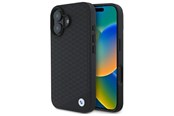 Mobiel - Covers & Cases - BMW Sign Leather Diamond Metal Logo MagSafe iPhone 16 Case - Black - 3666339323202