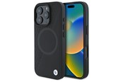 Mobiel - Covers & Cases - BMW Sign Leather Half Textured And Circle MagSafe case for iPhone 16 Pro Max - black - 3666339323431