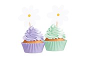 Speelgoed - Globos Daisies Cake Picks - 12 pcs. - 7163