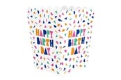 Speelgoed - Globos Happy Birthday Paper Snack Boxes - 8 pcs. - 7182