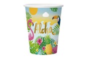 Speelgoed - Globos Aloha Paper Cups 210ml - 8 pcs. - 9349