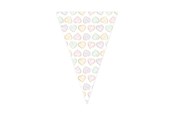 Speelgoed - Globos Paper Flag Garland Watercolors Hearts - 6m - 4480