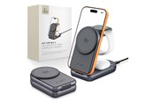Mobiel - Adapters & Opladers - Tech-Protect A53 3in1 MagSafe 25W QI2.2 Wireless Charger - Dark Gray - 5906302323890