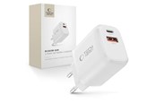Mobiel - Adapters & Opladers - Tech-Protect NCA65W-GAN 2-Port PD 65W / QC3.0 2-Port Wall Charger - White - 5906302339822