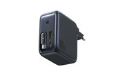 Mobiel - Adapters & Opladers - Baseus EnerCore CJ11 100W Wall Charger with USB-A and USB-C Ports and Retractable USB-C Cable - Black - E0120M00
