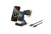 Mobiel - Adapters & Opladers - Baseus PicoGo AF21 3-in-1 Qi2.2 35W Wireless Charger with 1m USB-C Cable - Black - E0205402