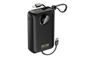 Powerbank - Dudao K14+ Powerbank 20000mAh 22.5W USB-C / USB-A / Built-in Lightning and USB-C Cables - Black - 6977196680016