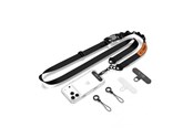 Mobiel - Overige accessoires - Tech-Protect C9S Rope Crossbody Phone Lanyard - Black and Orange - 5906302323753