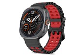 Smartwatch - Accessoires - Tech-Protect Iconband Pro for Samsung Galaxy Watch Ultra/Ultra2 47mm - Black and Red - 5906302325887