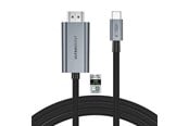 USB-kabel - Tech-Protect UltraBoost USB-C to HDMI 2.1 Cable 200 cm 8K 60HZ - Gray - 5906302323920