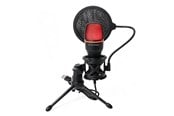 Microfoon - Wozinsky WM-W111 wired studio gaming microphone on a stand with RGB backlight - black - 5907769388255