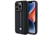 Mobiel - Covers & Cases - BMW Leather Stamp Blue Line Case for iPhone 15 Pro Max - Black - 3666339142094