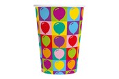 Speelgoed - Globos Paper Cups 210ml Pop Party - 8 pcs. - 6905