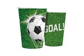 Speelgoed - Globos Paper Cups 210ml Football - 8 pcs. - 7325