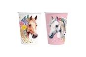 Speelgoed - Globos Paper Cups 210ml Horses - 8 pcs. - 7305